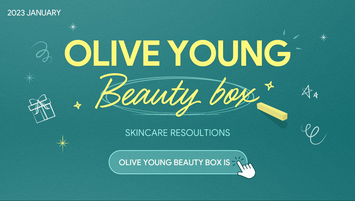 2023 JANUARY OLIVE YOUNG Beauty box SKINCARE RESOULTIONS