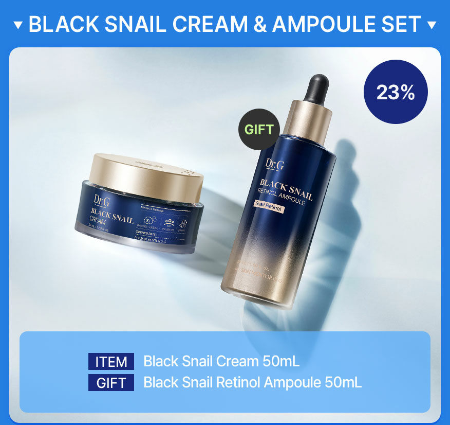 BLACK SNAIL CREAM & AMPOULE SET 23%