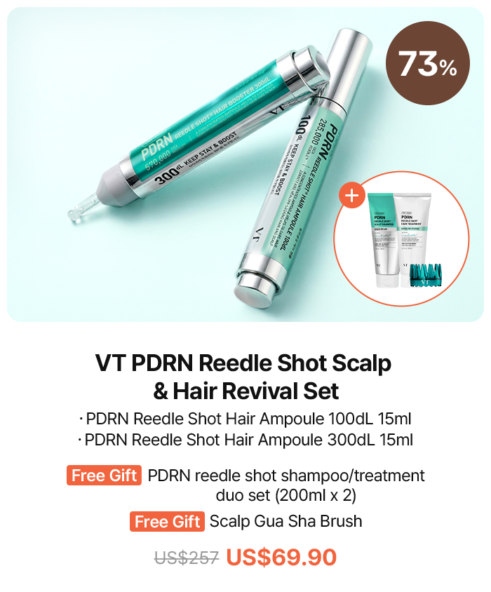 VT PDRN Reedle Shot Scalp  & Hair Revival Set