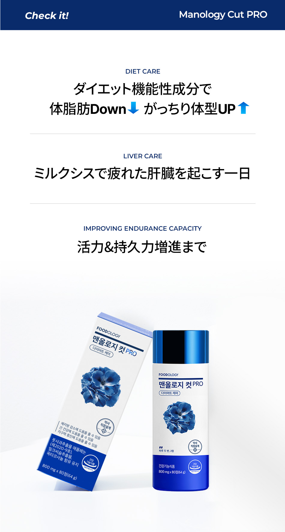 FOODOLOGY メンオロジーカットPRO 800mg*80粒(20日分) | OLIVE YOUNG