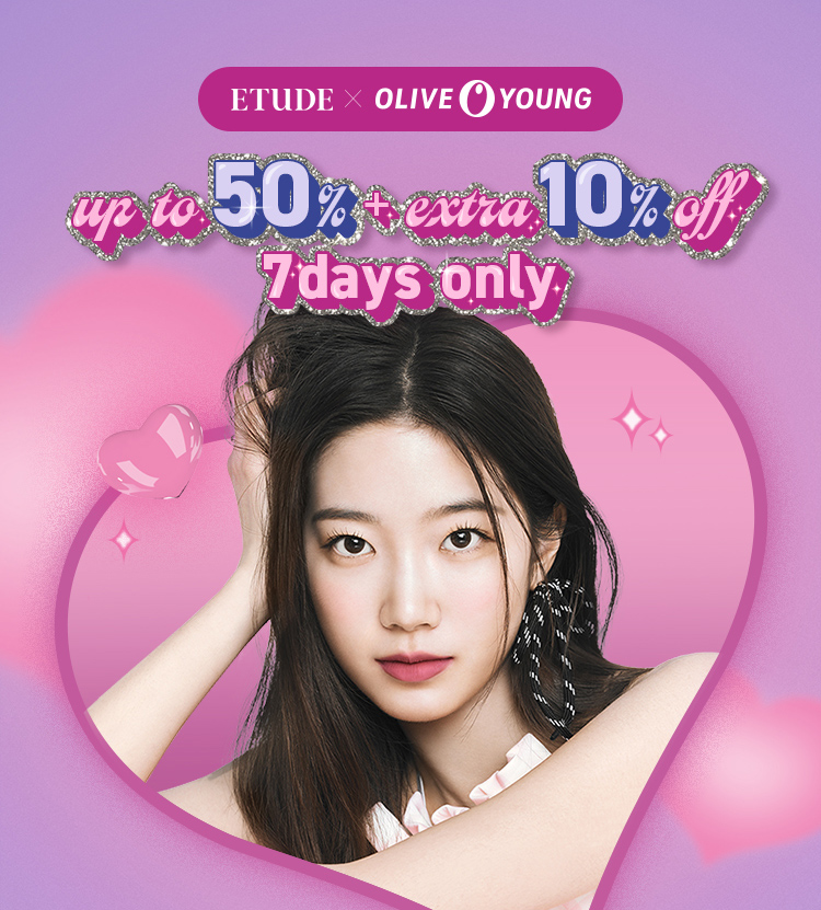 (AD) 💗KAZUHA X OLIVE YOUNG💗 ETUDE 50 OFF + EXTRA 10 MORE..! (FREE